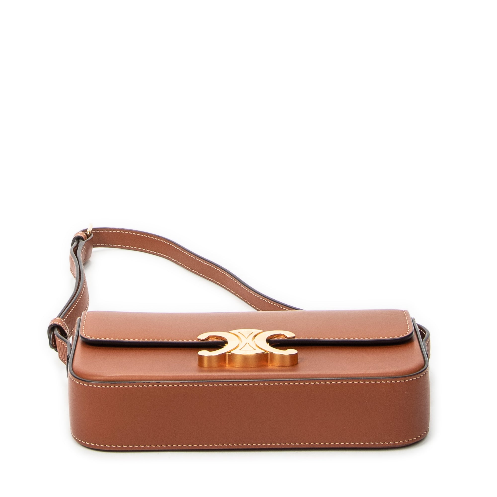 Shoulder Bag Claude Tan Calfskin Leather