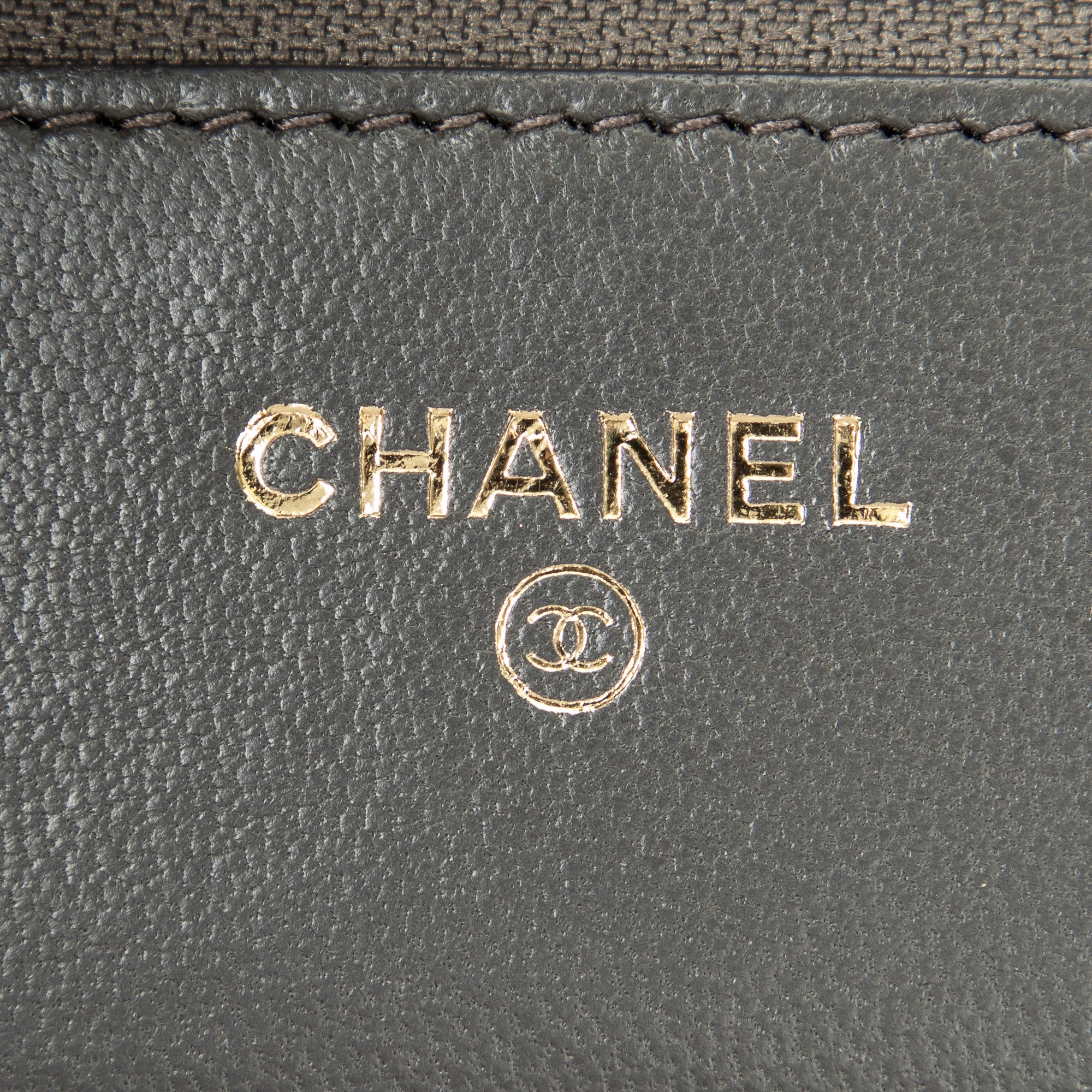 Shoulder Bag Classic Wallet on Chain Dark Grey Quilted Lambskin Leather