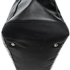 Shoulder Bag Paris Biarritz Shopping Tote Black Quilted Coated Canvas