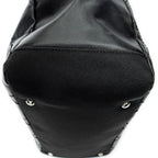 Shoulder Bag Paris Biarritz Shopping Tote Black Quilted Coated Canvas