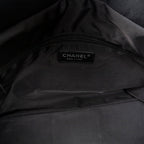 Shoulder Bag Paris Biarritz Shopping Tote Black Quilted Coated Canvas