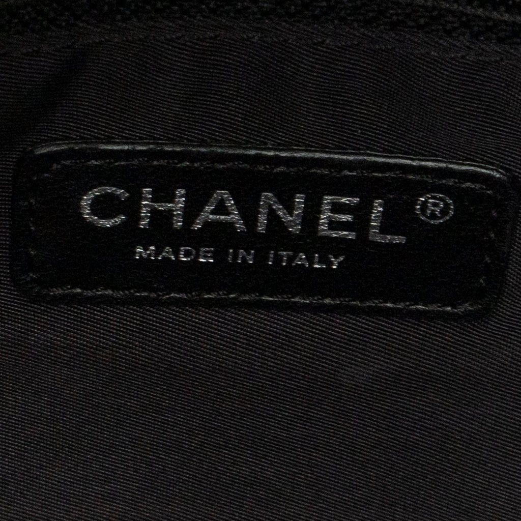 Shoulder Bag Paris Biarritz Shopping Tote Black Quilted Coated Canvas