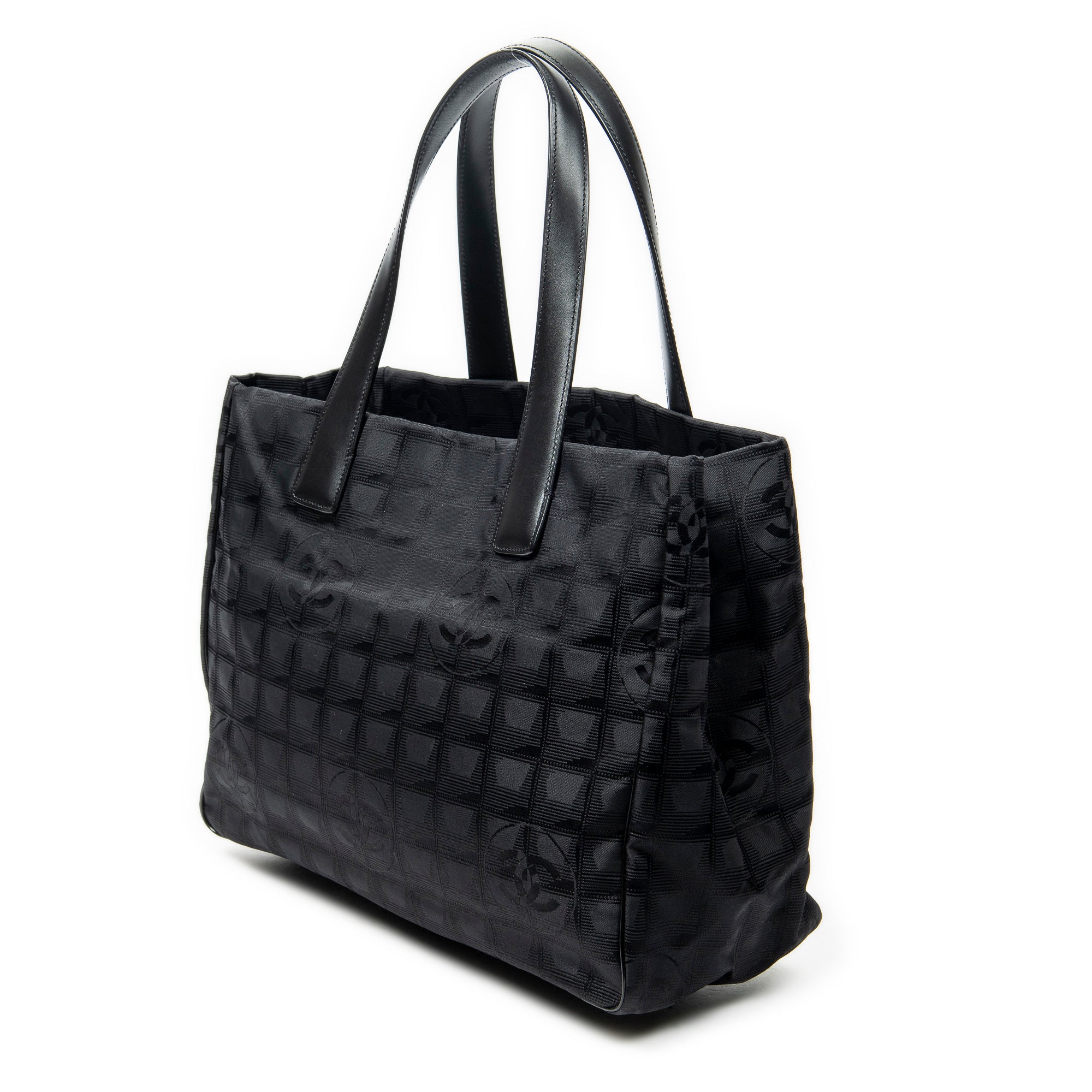 Shoulder Bag New Travel Line Shopping Tote Black Travel Line Nylon Canvas