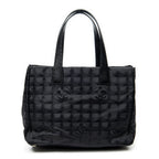 Shoulder Bag New Travel Line Shopping Tote Black Travel Line Nylon Canvas
