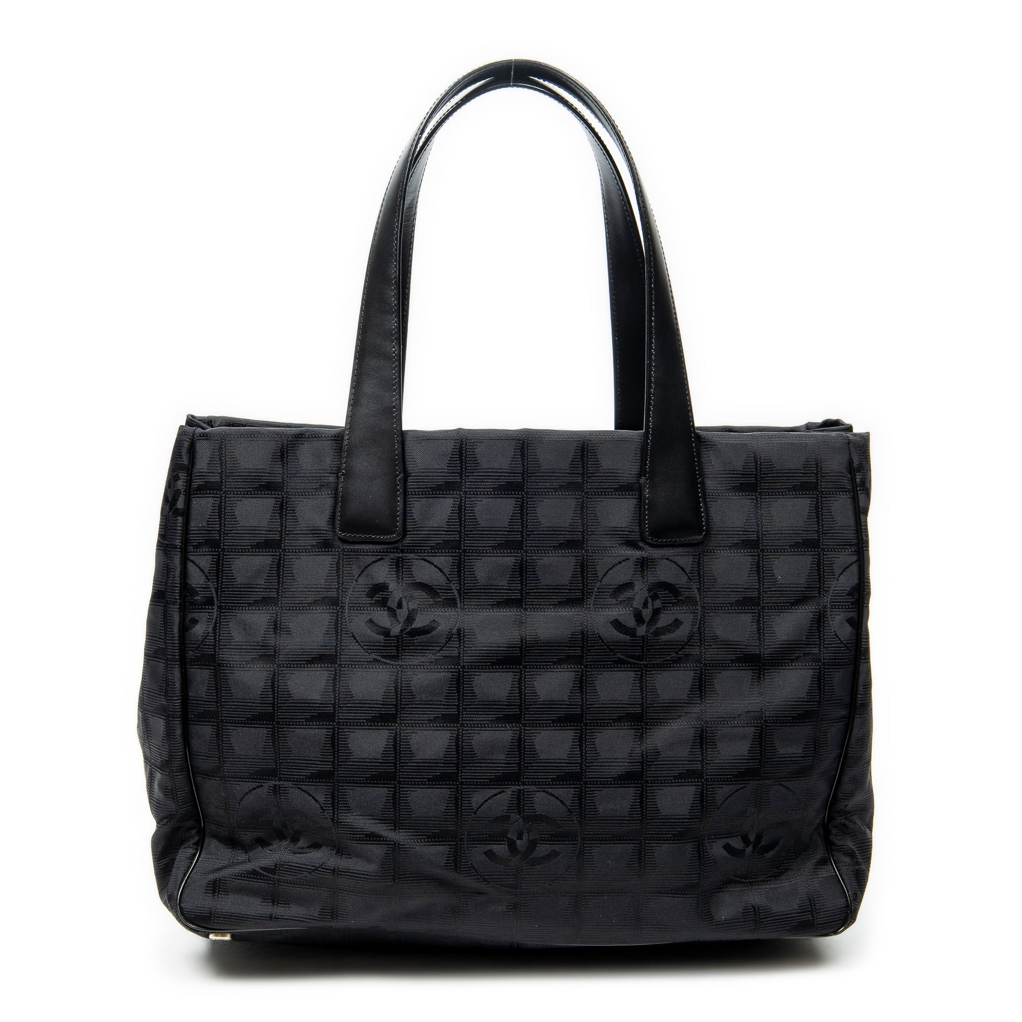 Shoulder Bag New Travel Line Shopping Tote Black Travel Line Nylon Canvas