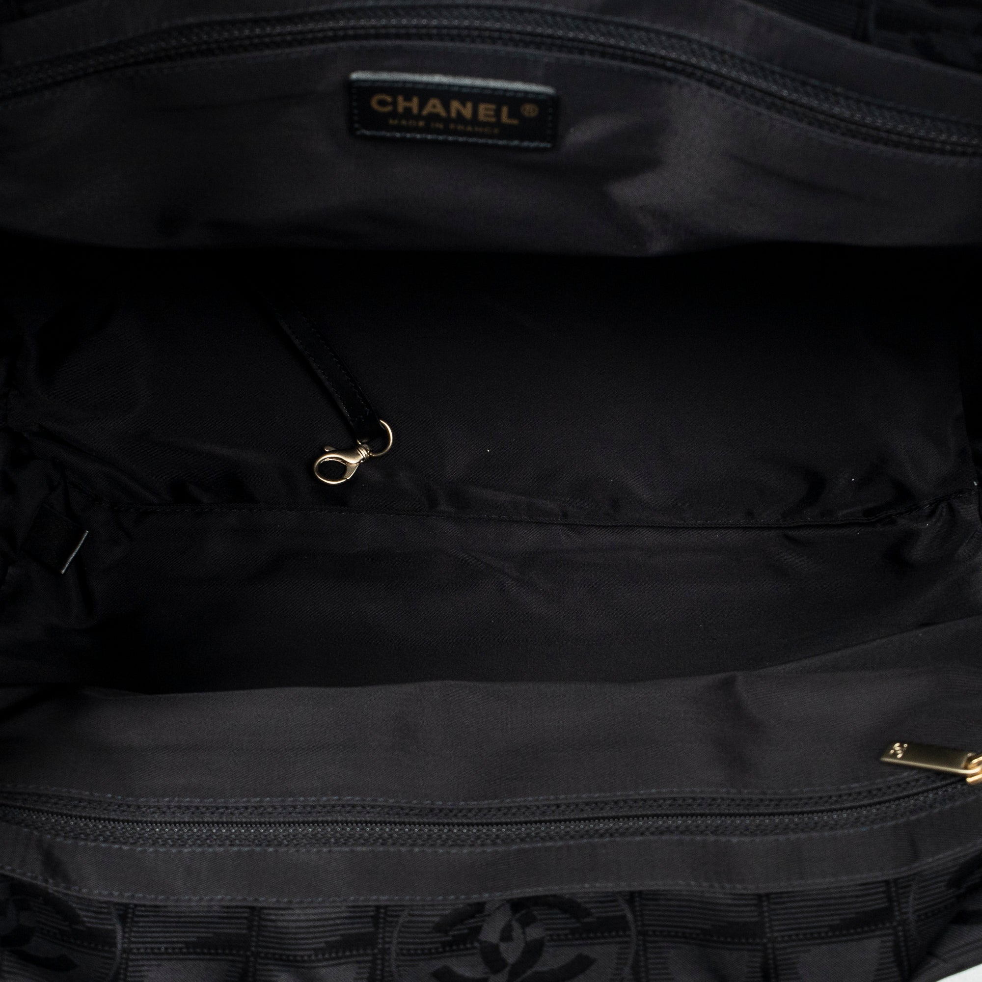Shoulder Bag New Travel Line Shopping Tote Black Travel Line Nylon Canvas