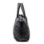 Shoulder Bag Medium Coco Cocoon Reversible Tote Black Quilted Nylon Canvas