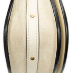 Shoulder Bag Small Nile Bracelet White Calfskin Leather