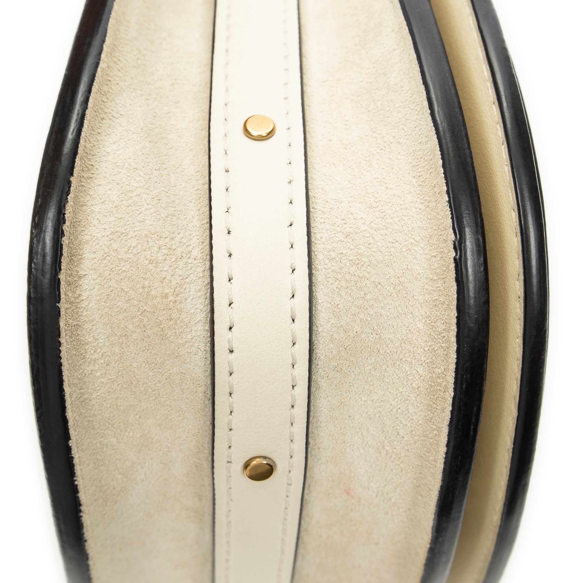Shoulder Bag Small Nile Bracelet White Calfskin Leather