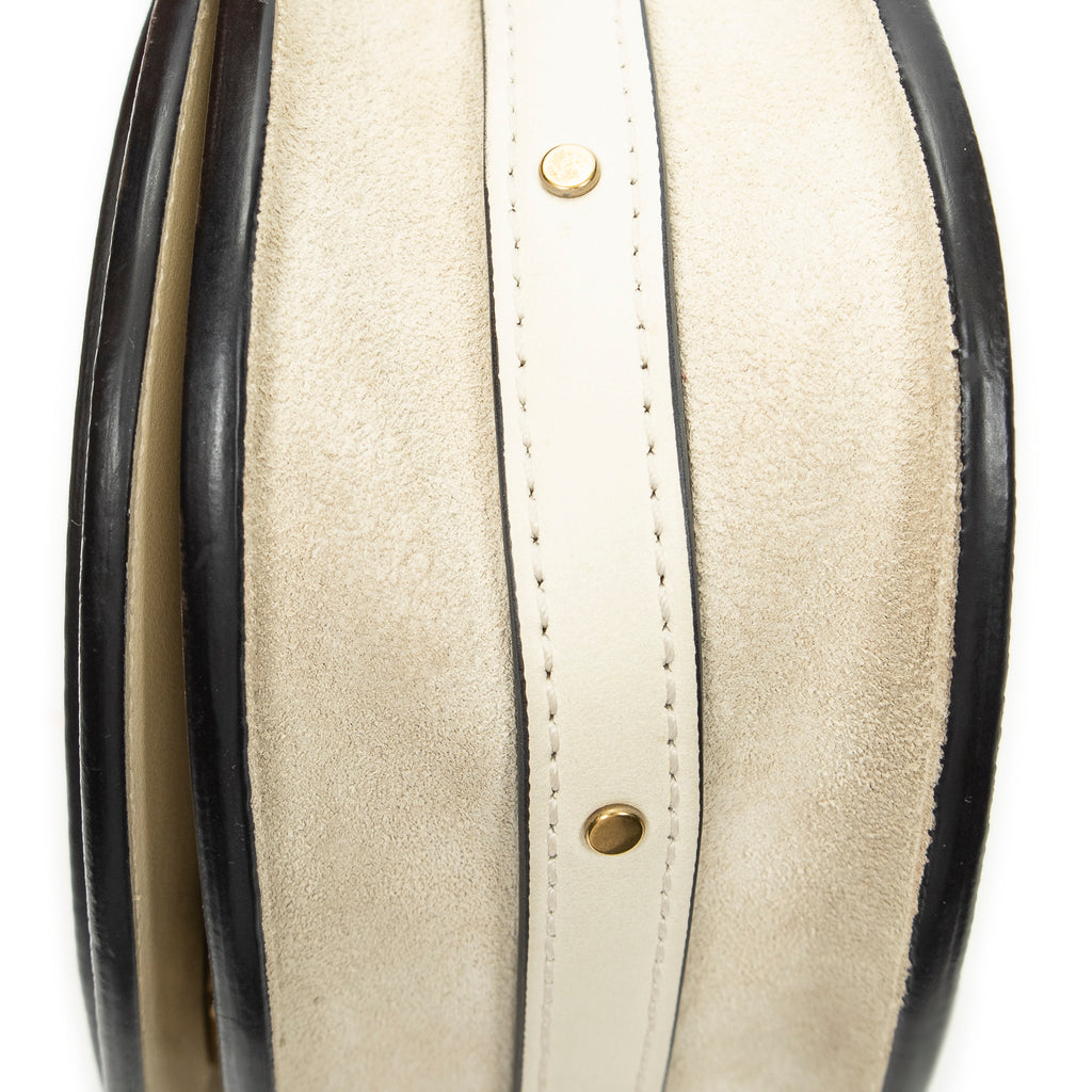 Shoulder Bag Small Nile Bracelet White Calfskin Leather