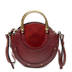 Shoulder Bag Pixie Crossbody Burgundy Calfskin Leather