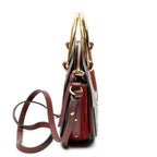 Shoulder Bag Pixie Crossbody Burgundy Calfskin Leather