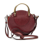 Shoulder Bag Pixie Crossbody Burgundy Calfskin Leather