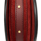 Shoulder Bag Pixie Crossbody Burgundy Calfskin Leather