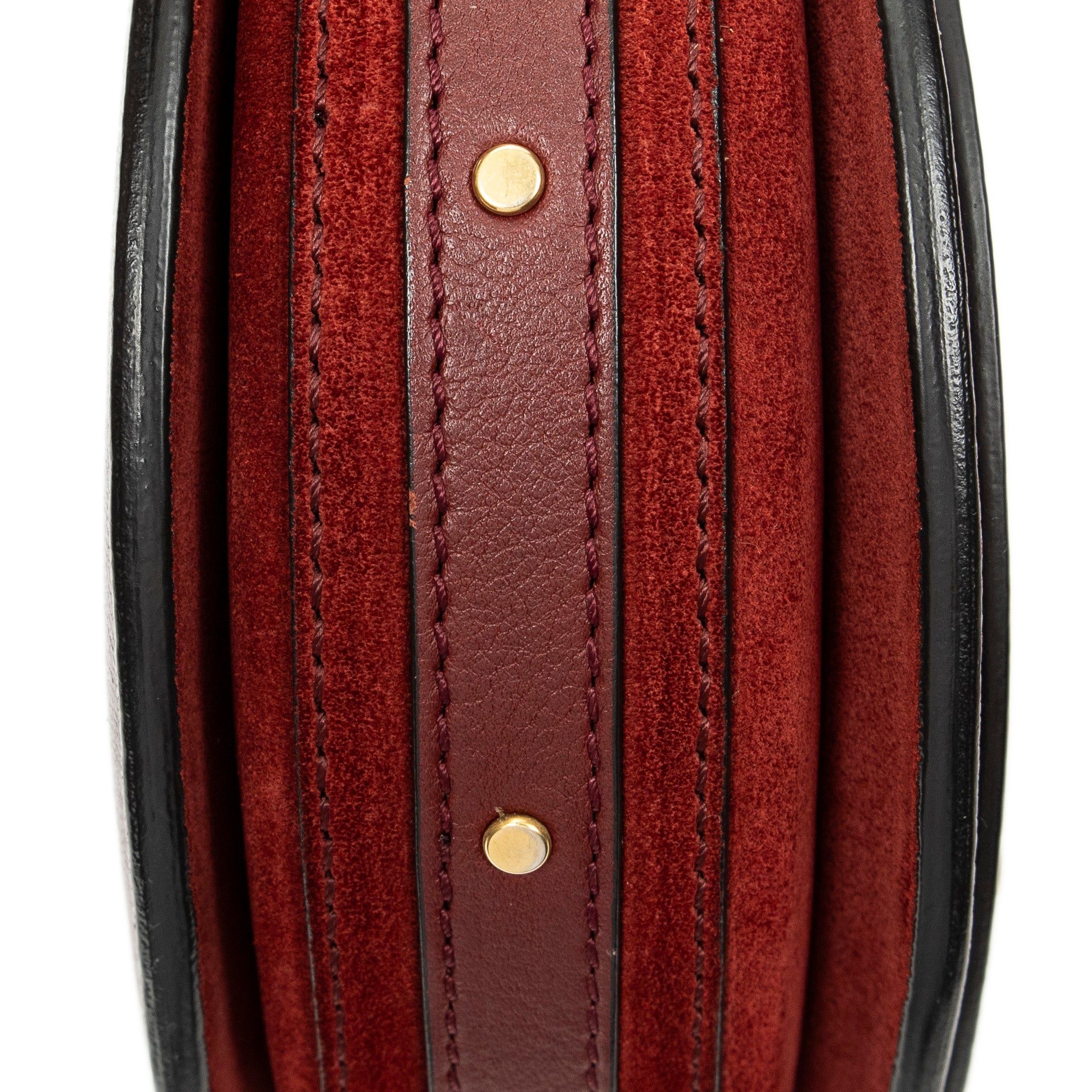 Shoulder Bag Pixie Crossbody Burgundy Calfskin Leather