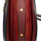 Shoulder Bag Pixie Crossbody Burgundy Calfskin Leather