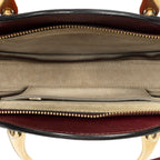 Shoulder Bag Pixie Crossbody Burgundy Calfskin Leather