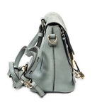 Backpack Mini Faye Backpack Teal Calfskin Leather