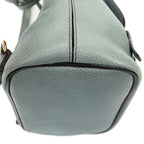 Backpack Mini Faye Backpack Teal Calfskin Leather