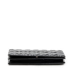 Shoulder Bag Lady Dior Chain Clutch Black Cannage Patent Leather