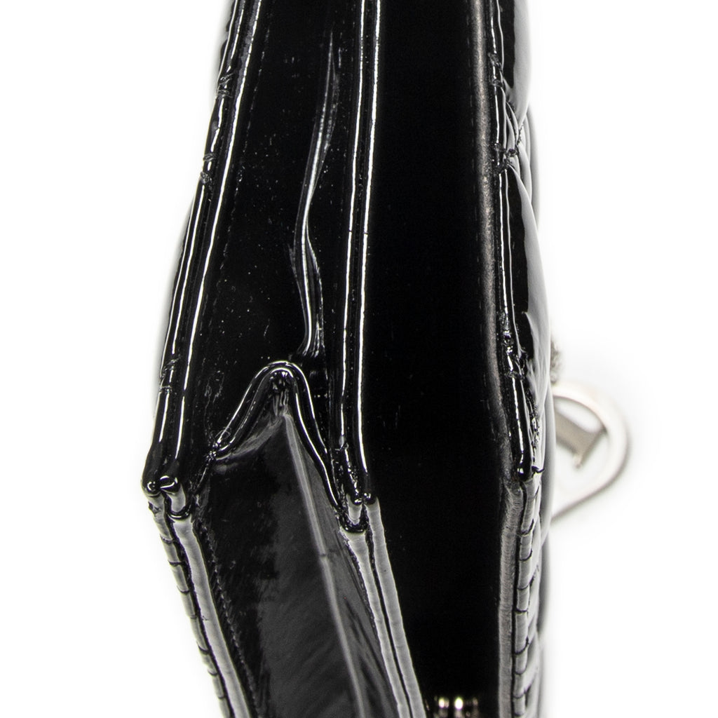 Shoulder Bag Lady Dior Chain Clutch Black Cannage Patent Leather