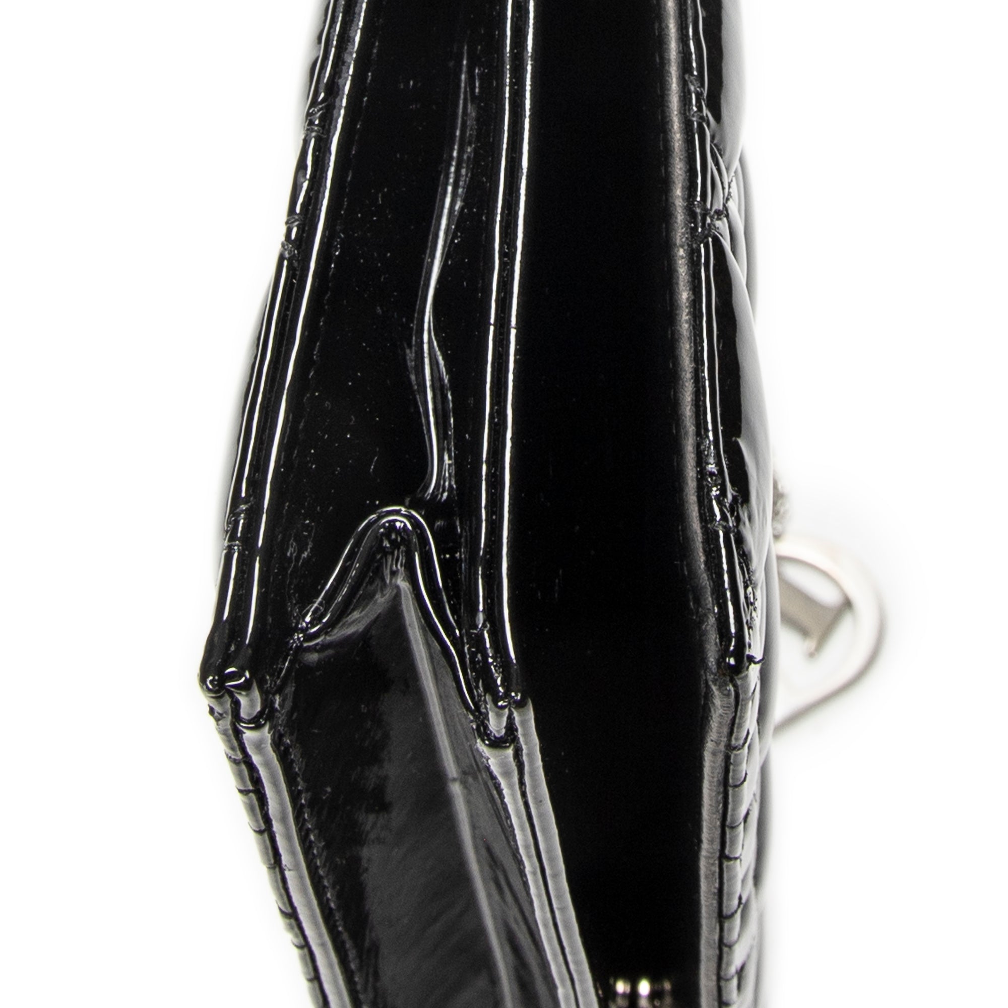 Shoulder Bag Lady Dior Chain Clutch Black Cannage Patent Leather