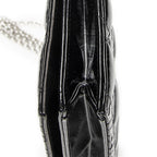 Shoulder Bag Lady Dior Chain Clutch Black Cannage Patent Leather