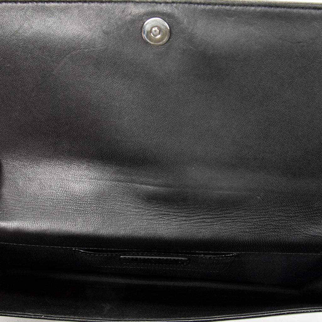 Shoulder Bag Lady Dior Chain Clutch Black Cannage Patent Leather