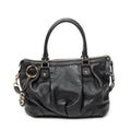 Shoulder Bag Sukey Top Handle Black Guccissima Leather