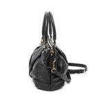 Shoulder Bag Sukey Top Handle Black Guccissima Leather