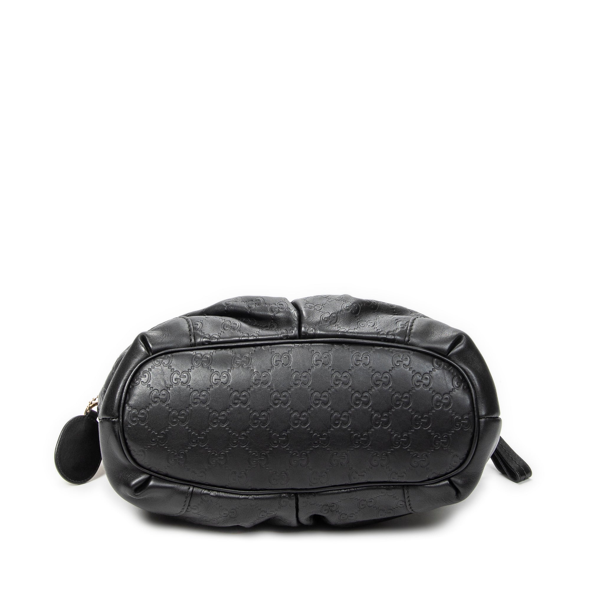 Shoulder Bag Sukey Top Handle Black Guccissima Leather