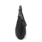 Shoulder Bag Abbey Convertible Tote Black Monogrammed Nylon Canvas