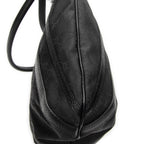 Shoulder Bag Abbey Convertible Tote Black Monogrammed Nylon Canvas