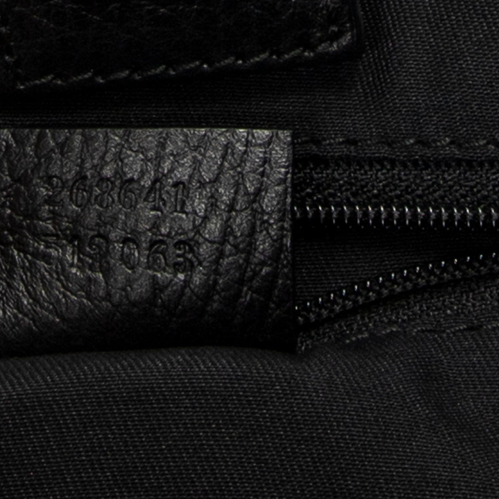 Shoulder Bag Abbey Convertible Tote Black Monogrammed Nylon Canvas