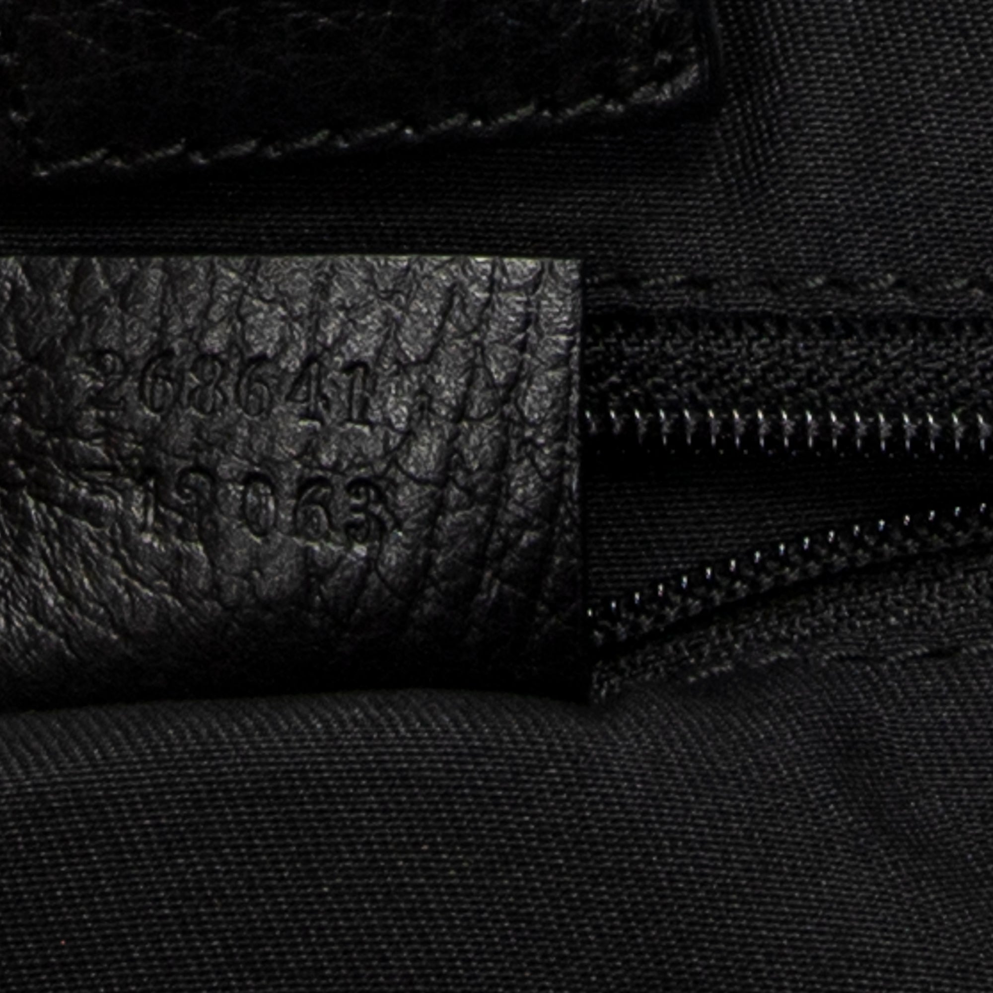 Shoulder Bag Abbey Convertible Tote Black Monogrammed Nylon Canvas