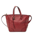 Shoulder Bag Small Bree Tote Red Microguccissima Leather