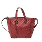 Shoulder Bag Small Bree Tote Red Microguccissima Leather