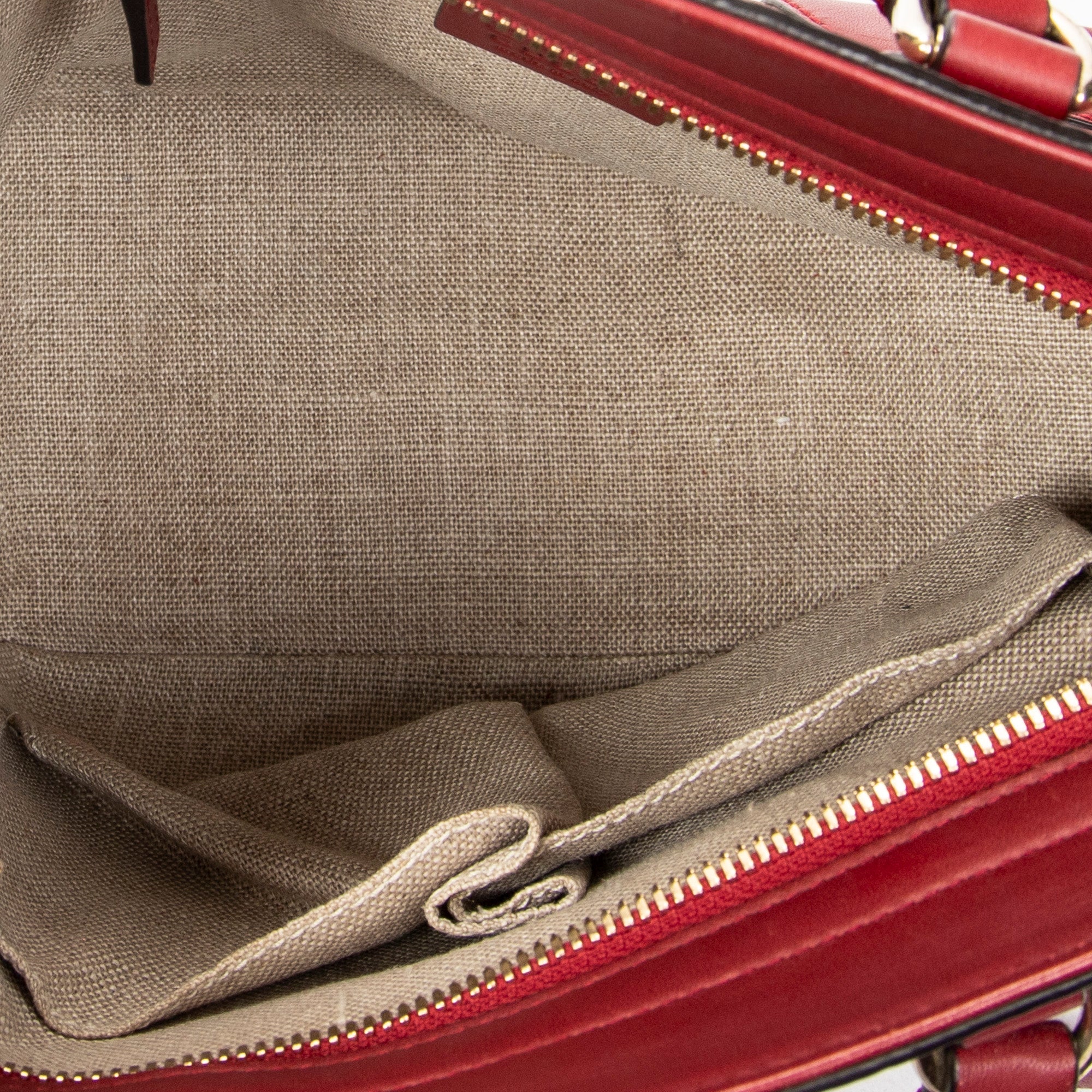 Shoulder Bag Small Bree Tote Red Microguccissima Leather