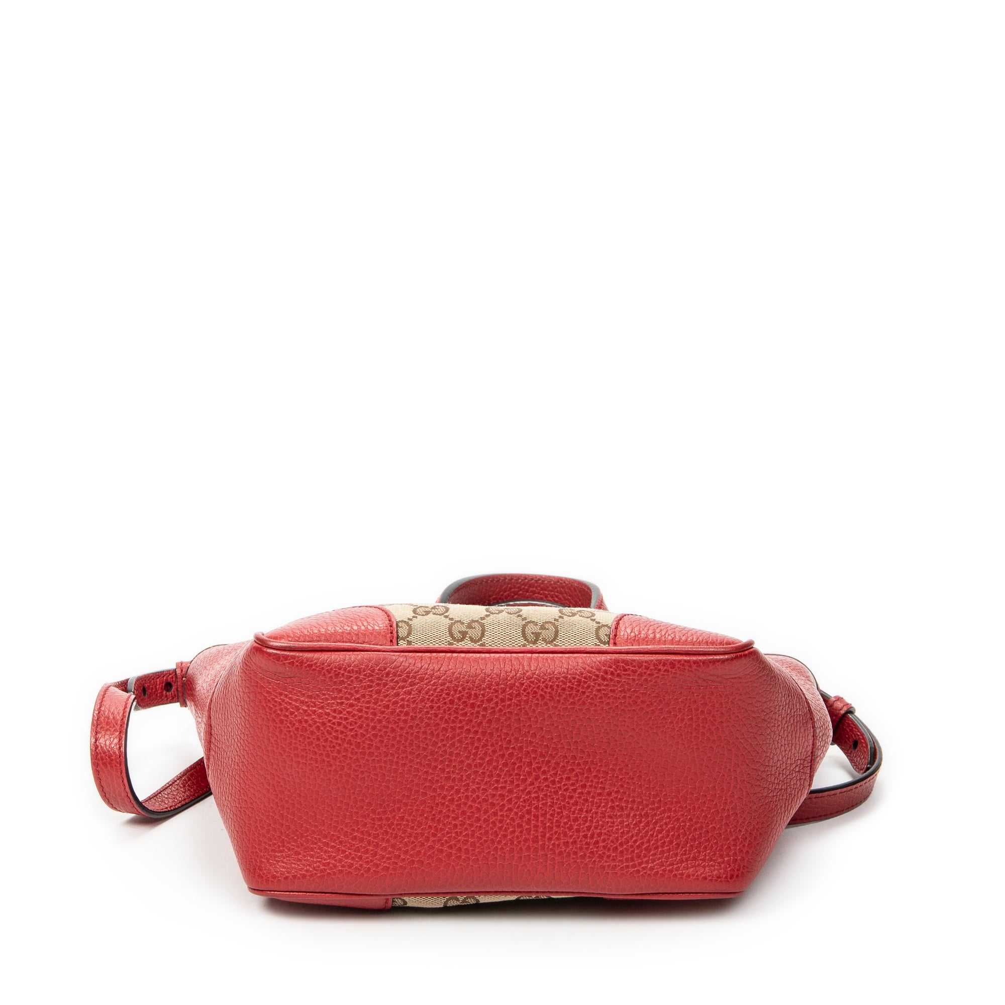 Shoulder Bag Small Bree Tote Red Monogrammed Canvas