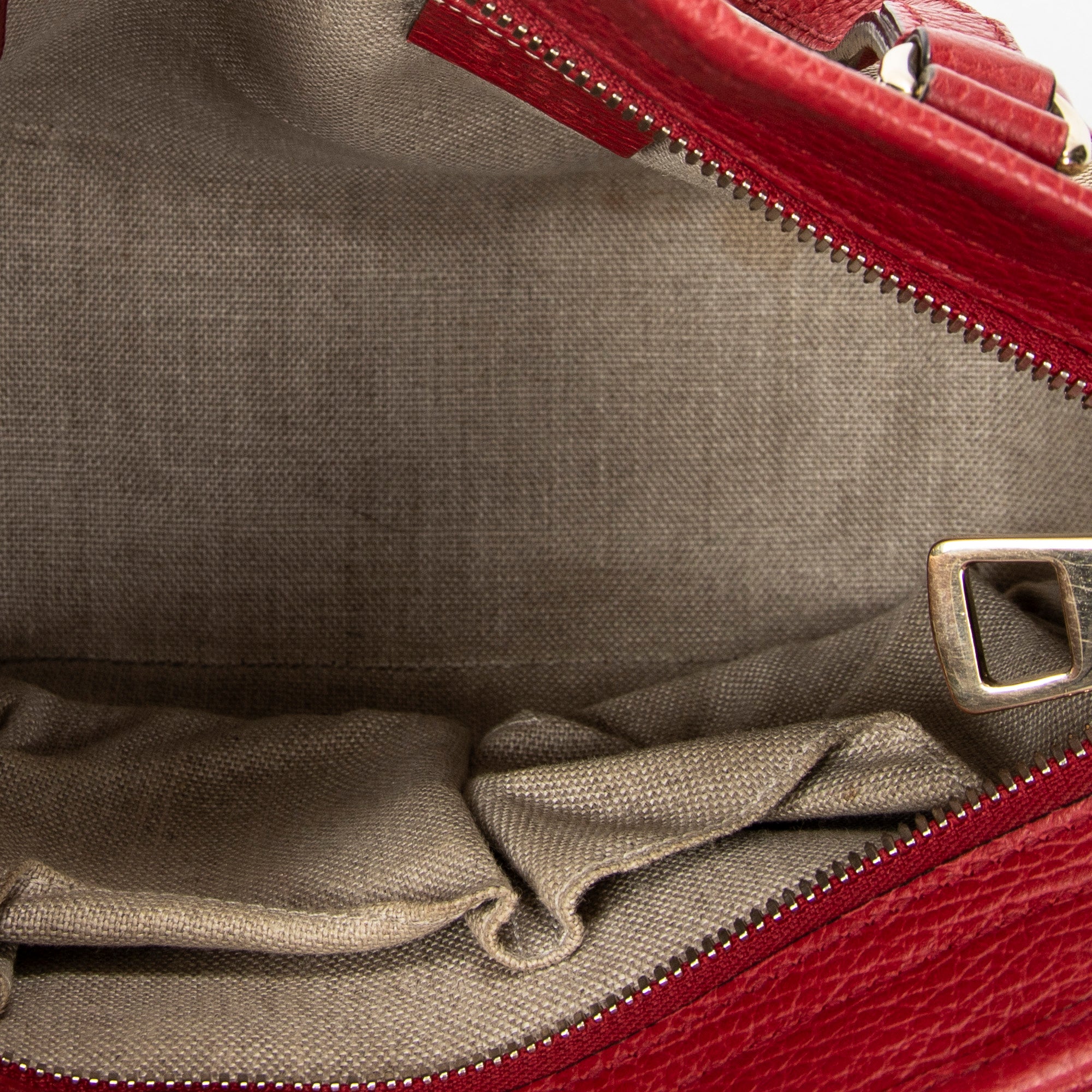 Shoulder Bag Small Bree Tote Red Monogrammed Canvas