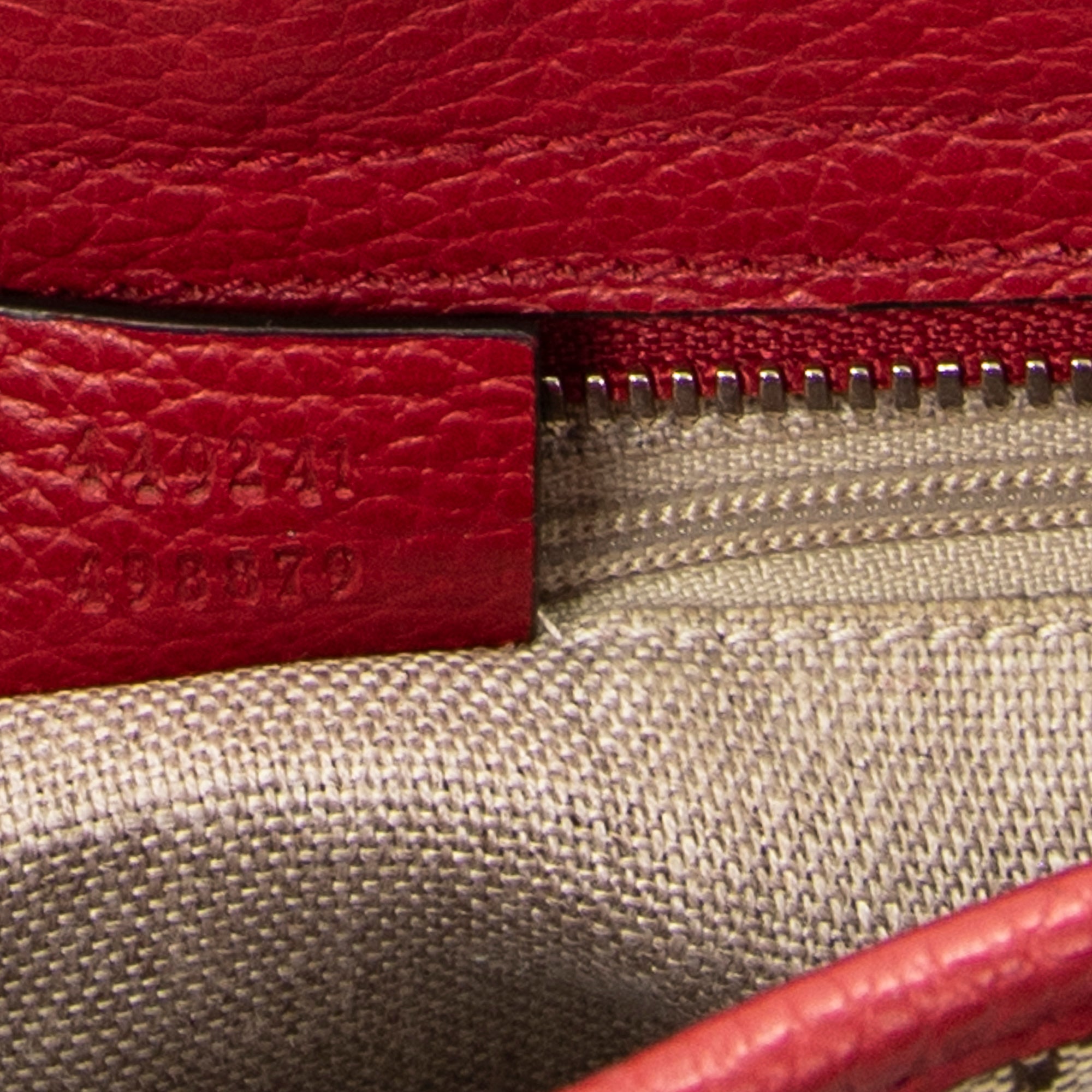 Shoulder Bag Small Bree Tote Red Monogrammed Canvas