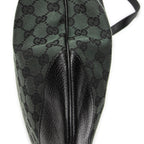 Shoulder Bag Half Moon Messenger Black Monogrammed Canvas
