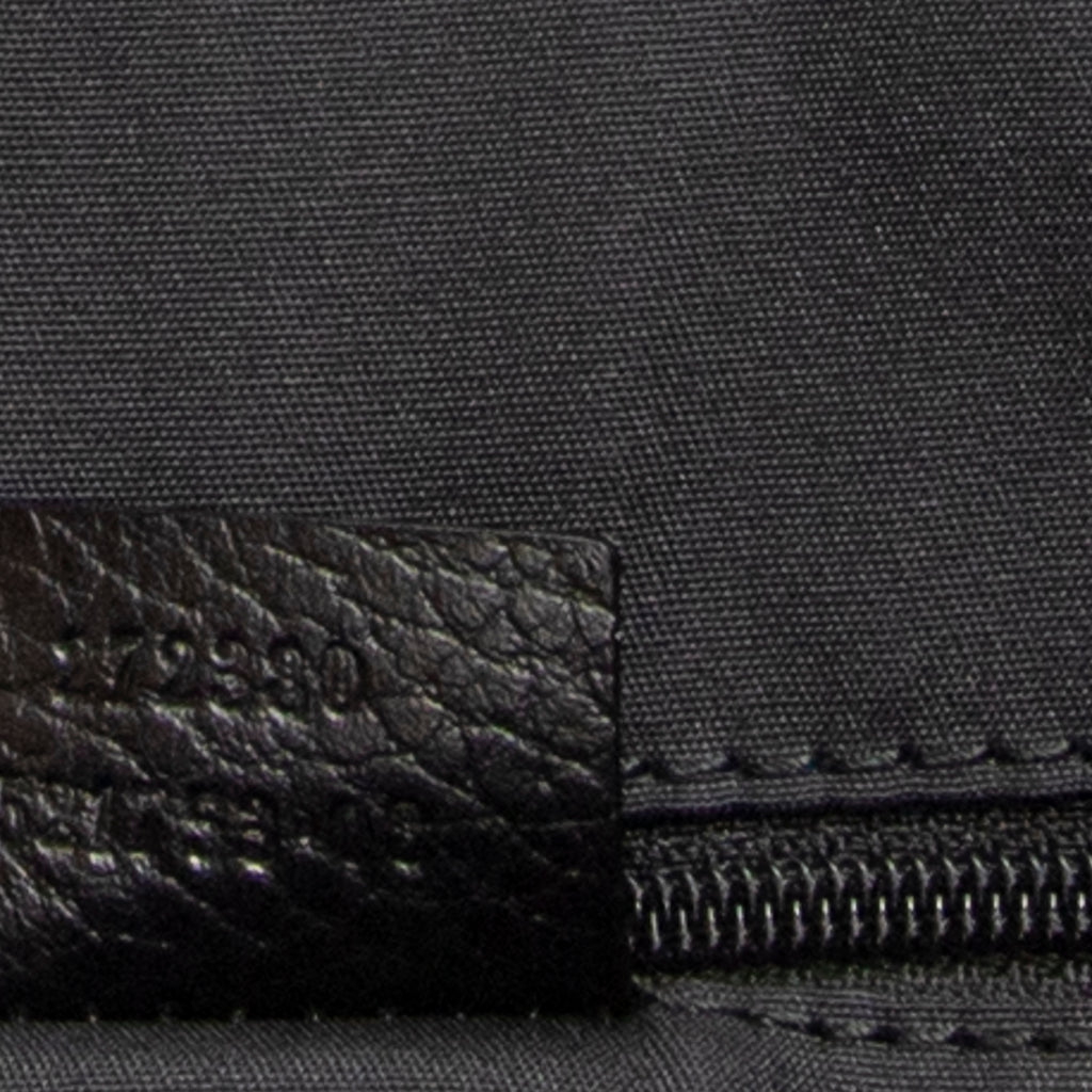Shoulder Bag Half Moon Messenger Black Monogrammed Canvas