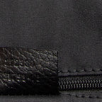 Shoulder Bag Half Moon Messenger Black Monogrammed Canvas