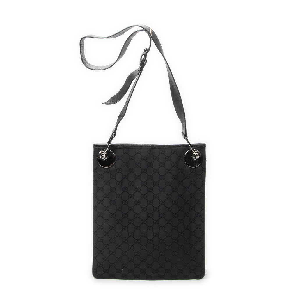Shoulder Bag Vertical Eclipse Black Monogrammed Canvas