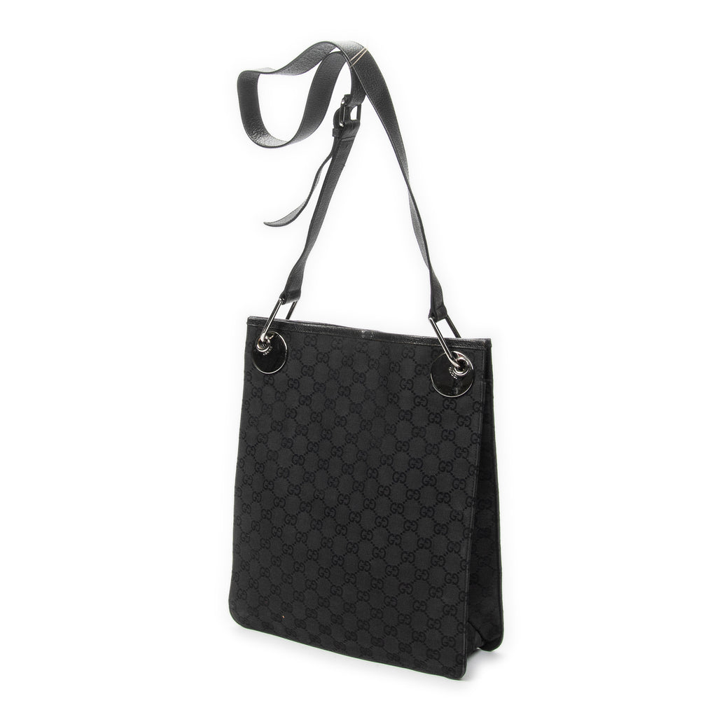 Shoulder Bag Vertical Eclipse Black Monogrammed Canvas