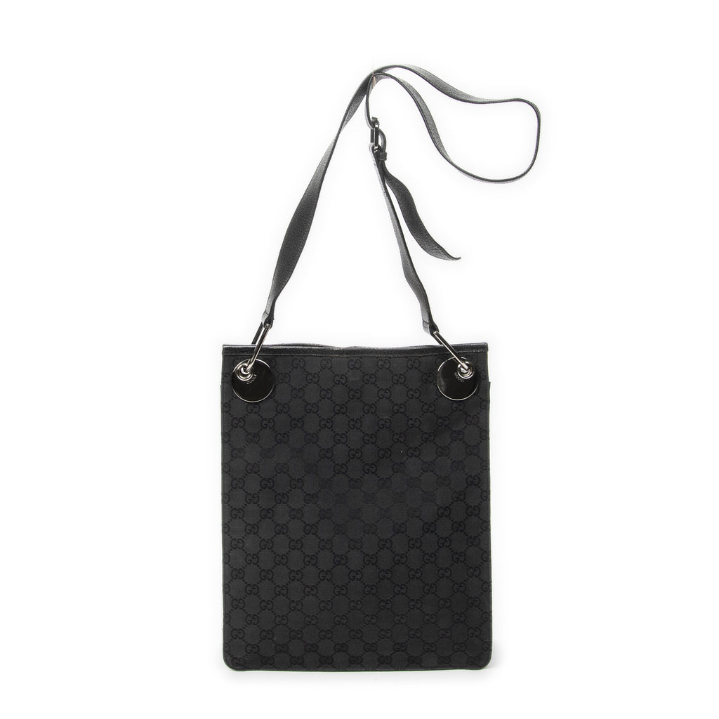 Shoulder Bag Vertical Eclipse Black Monogrammed Canvas