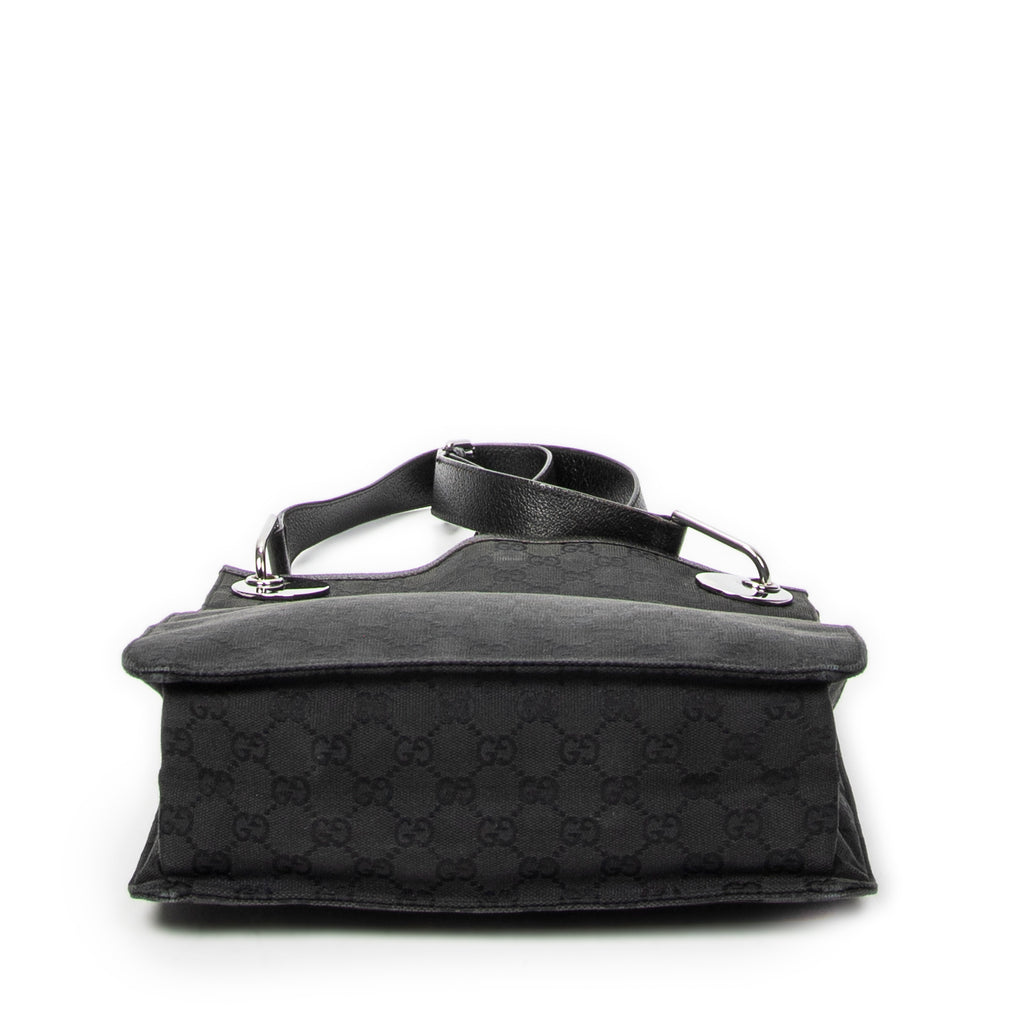 Shoulder Bag Vertical Eclipse Black Monogrammed Canvas