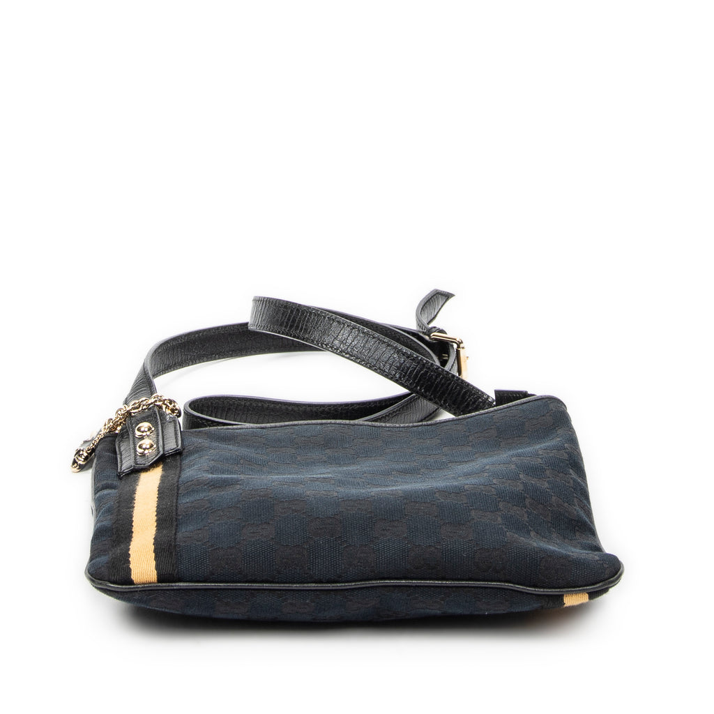 Shoulder Bag Web Jolicoeur Crossbody Black Monogrammed Canvas