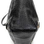 Shoulder Bag Large Abbey D-Ring Tote Black Guccissima Leather